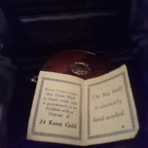 Vintage Genuine Fur and Suede Trinity Bag with Mirror and Coin Purse - Picture 6 of 15